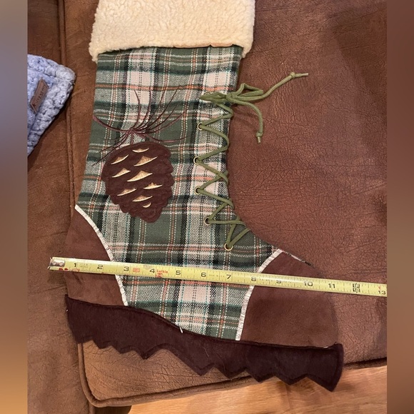 Two Christmas Stockings camo& one snow boot design excellent condition - Picture 4 of 6